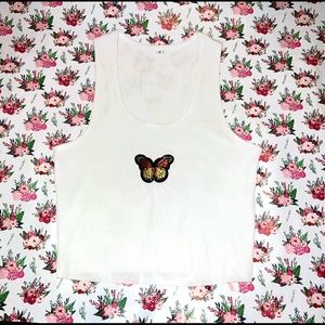 Butterfly crop top